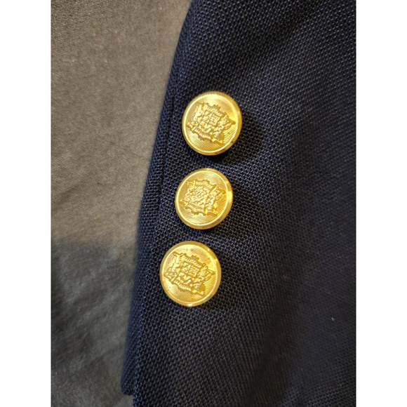 Palm Beach Tailored Jacket Men's Medium Black Gold Button Blazer Tailored Fit - Picture 4 of 9